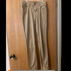 Tan skinny pants. Size 28